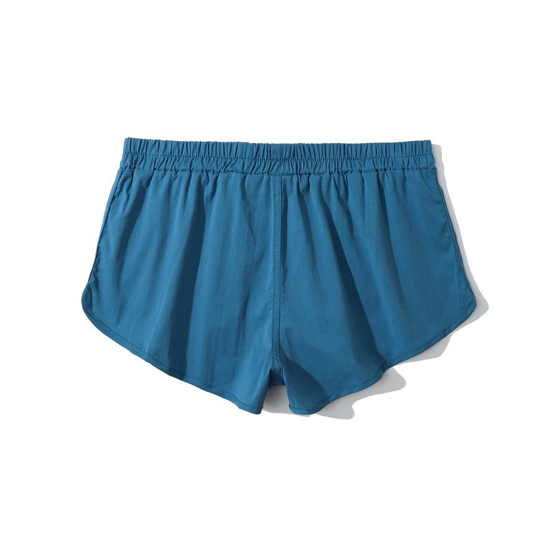 Shorts da running da uomo in cotone con orlo curvo-thumbmail-43