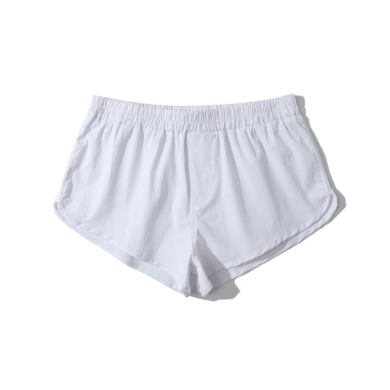 Shorts da running da uomo in cotone con orlo curvo-thumbmail-44