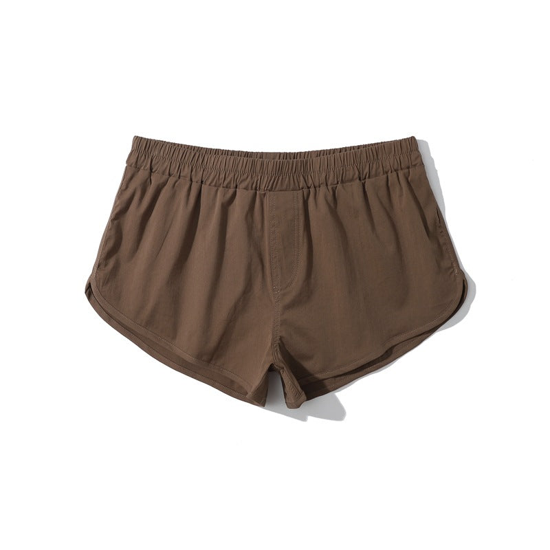 Shorts da running da uomo in cotone con orlo curvo-thumbmail-46