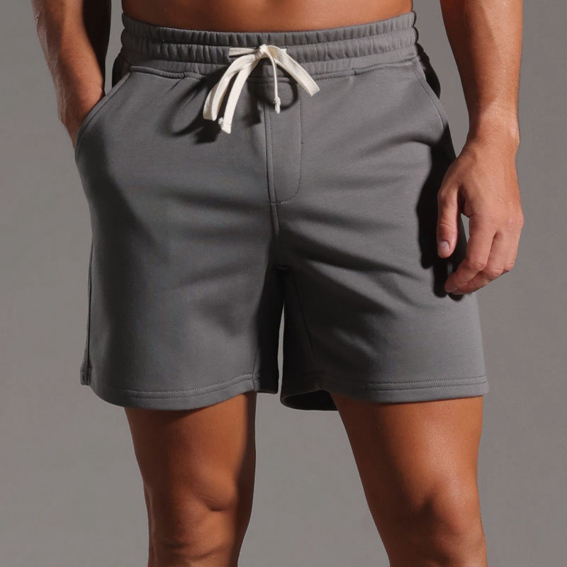 Shorts de algodón elástico con cordón para hombre y entrepierna de 6"-thumbmail-3