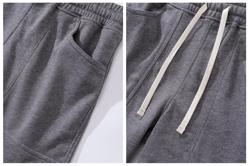 Shorts casual da uomo in misto cotone con vita elasticizzata-thumbmail-32