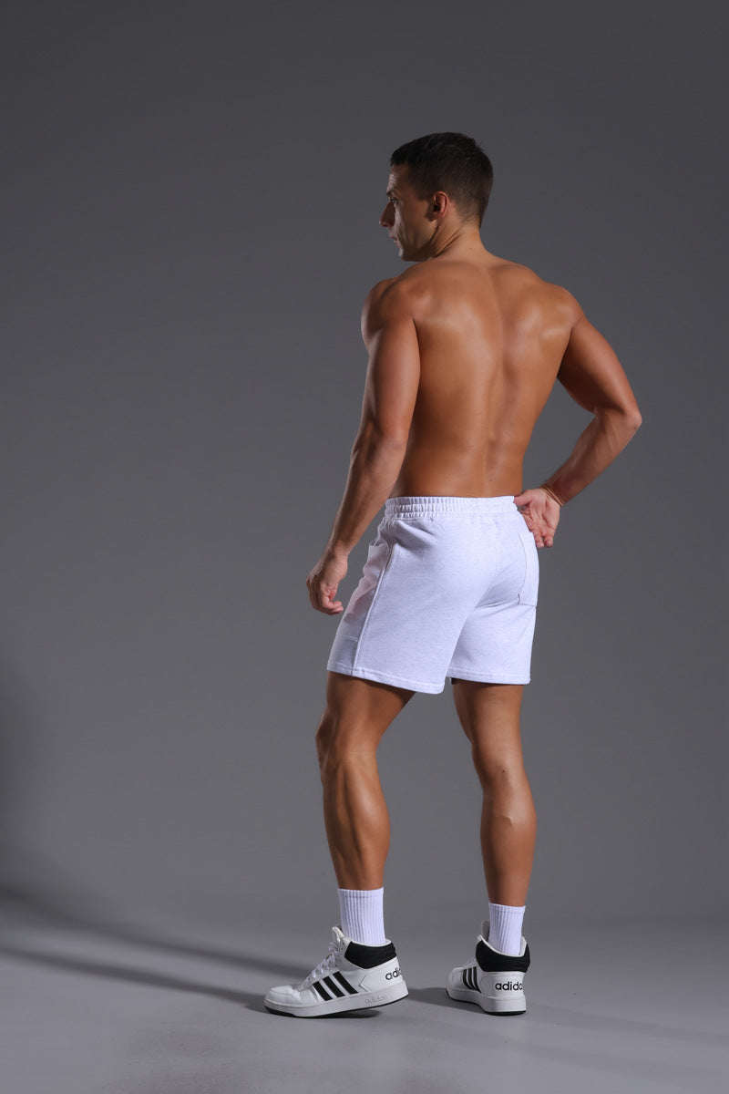 Shorts casual da uomo in misto cotone con vita elasticizzata-thumbmail-10
