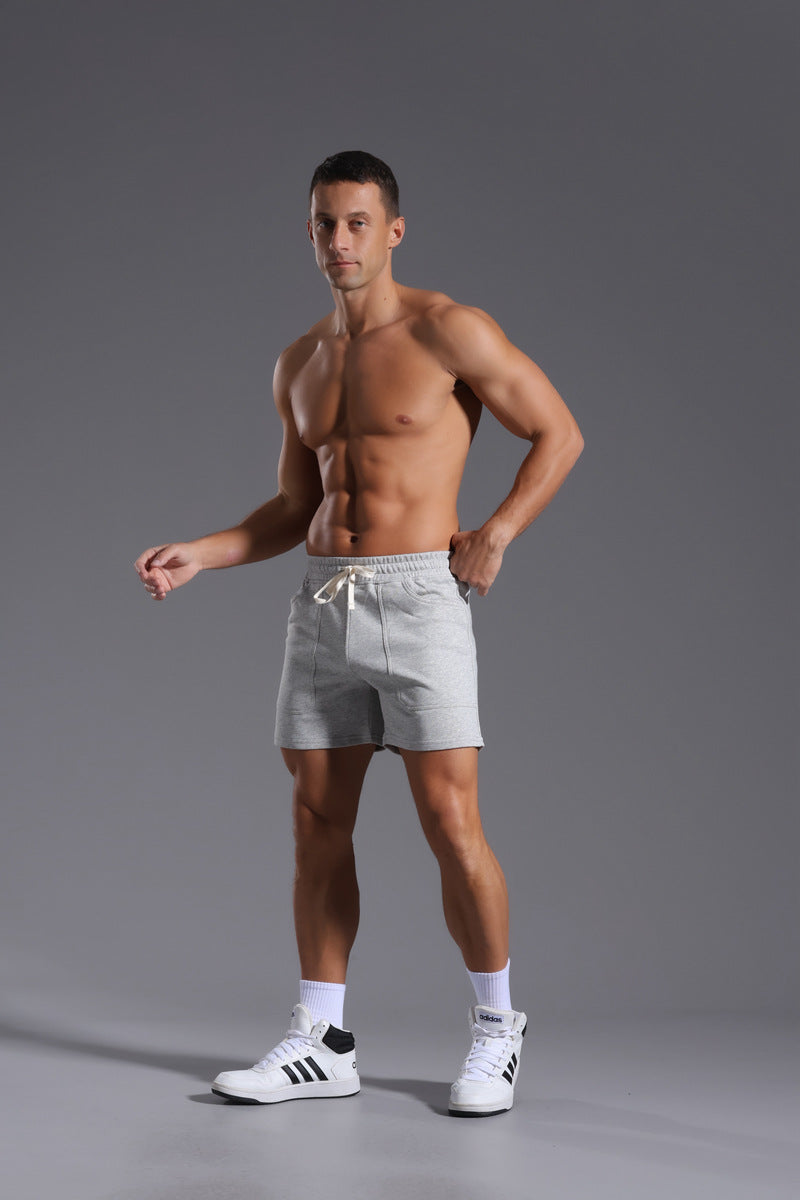 Shorts casual da uomo in misto cotone con vita elasticizzata-thumbmail-13