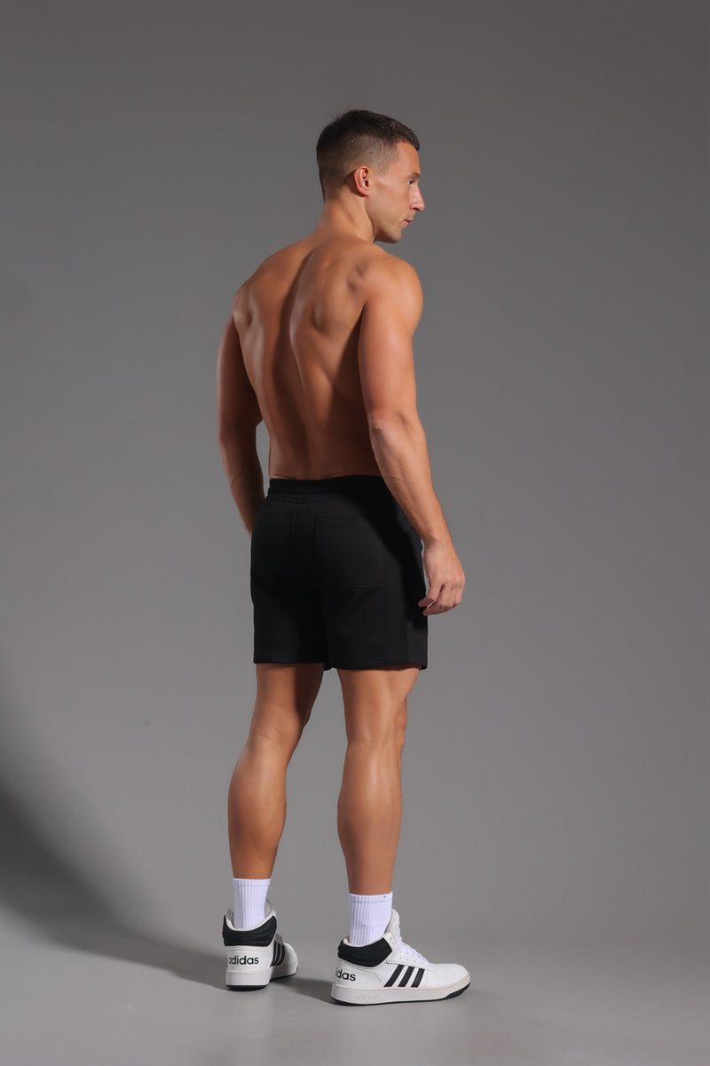 Shorts casual da uomo in misto cotone con vita elasticizzata-thumbmail-21