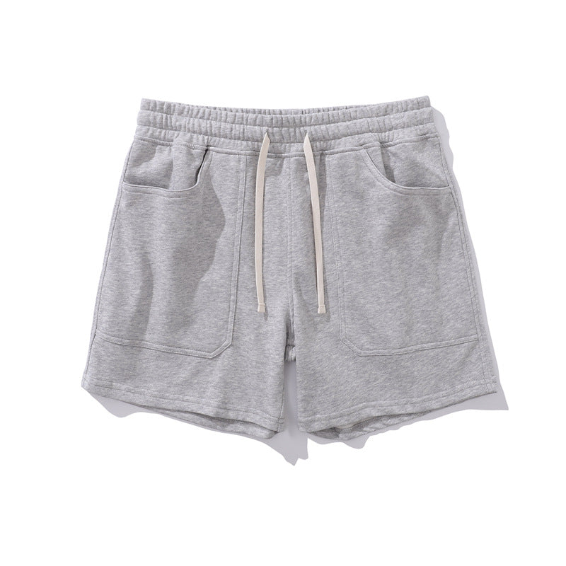 Shorts casual da uomo in misto cotone con vita elasticizzata-thumbmail-30