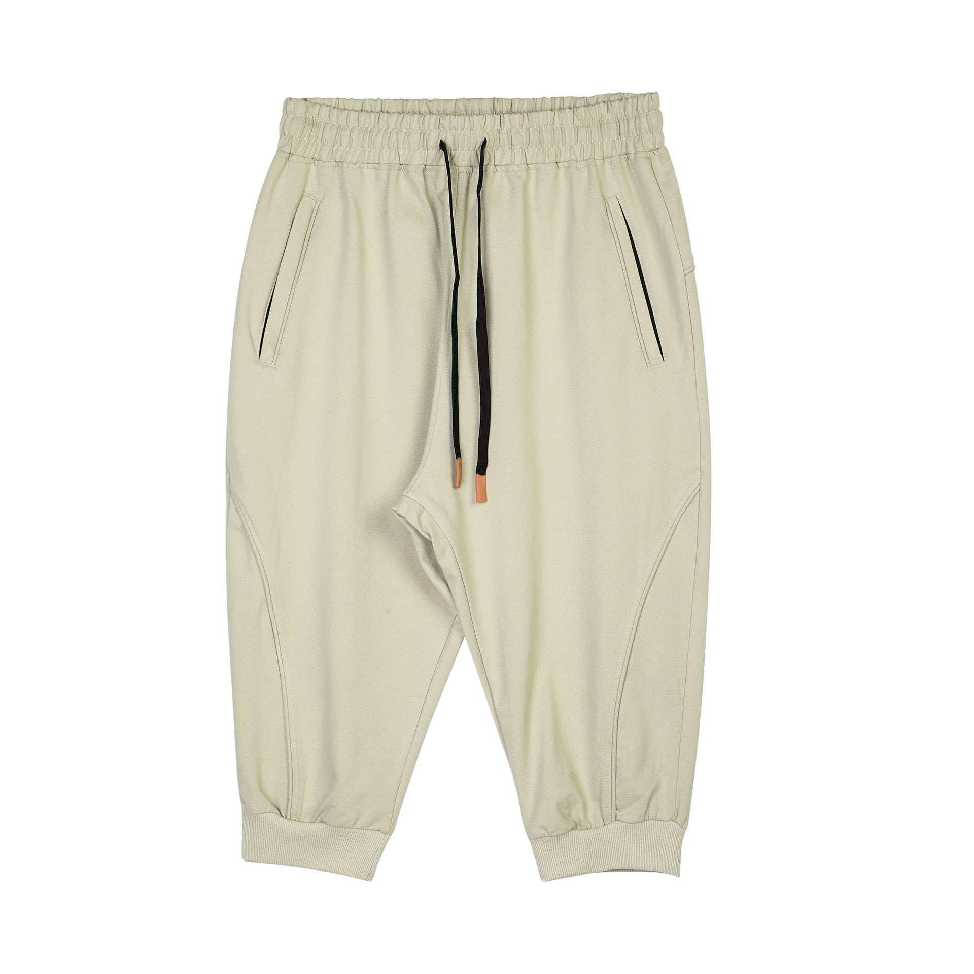 Men’s Cropped Jogger Shorts with Zipper Pockets-thumbmail-10
