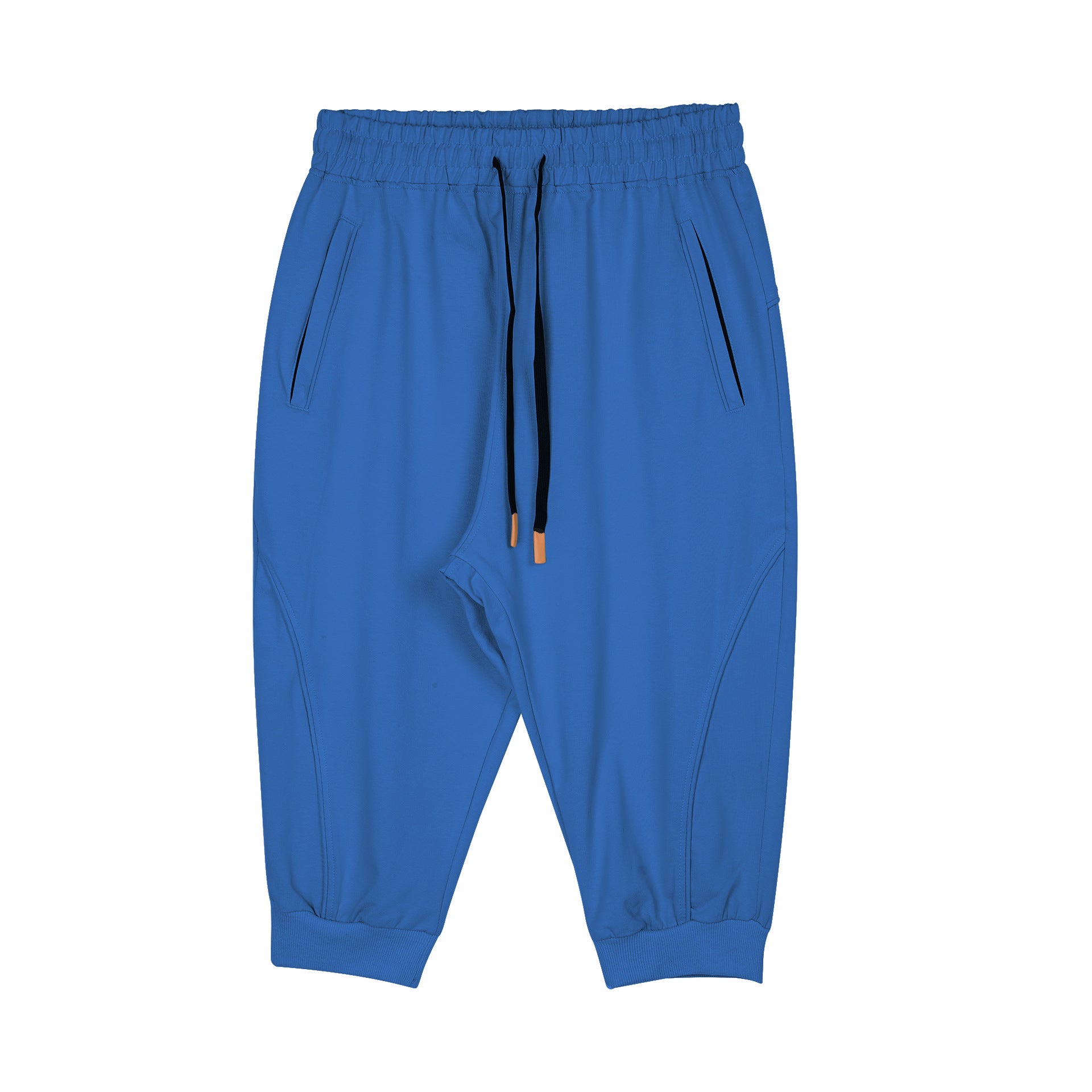 Men’s Cropped Jogger Shorts with Zipper Pockets-thumbmail-11