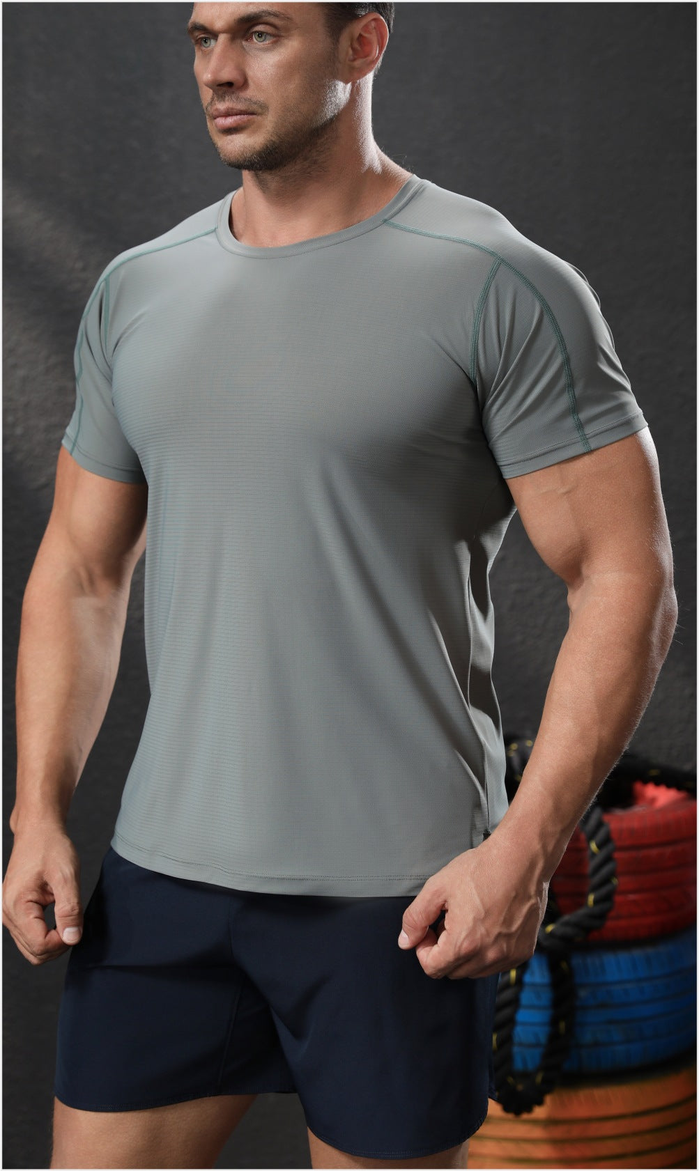 Men's Quick-Dry Athletic Running T-Shirt-thumbmail-5