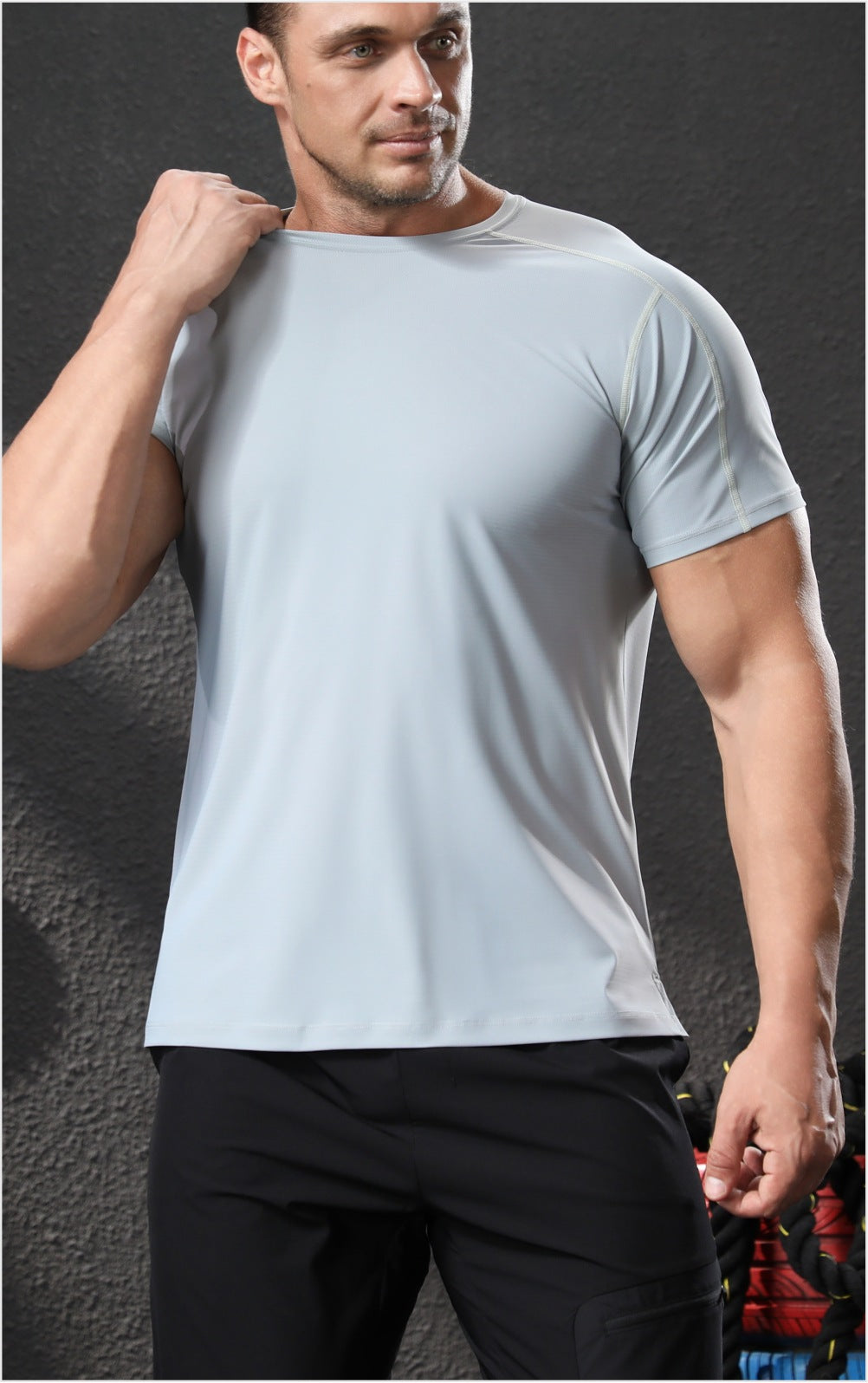 Men's Quick-Dry Athletic Running T-Shirt-thumbmail-7