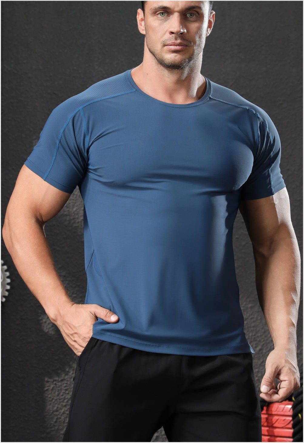 Men's Quick-Dry Athletic Running T-Shirt-thumbmail-10