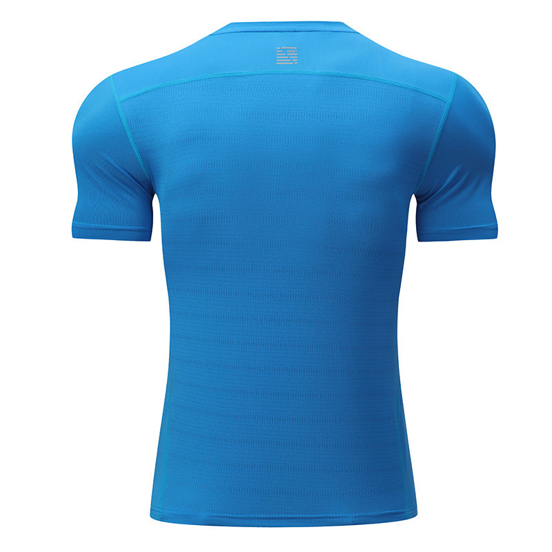 T-shirt d’entraînement pour homme à imprimé camouflage et tissu performant-thumbmail-10