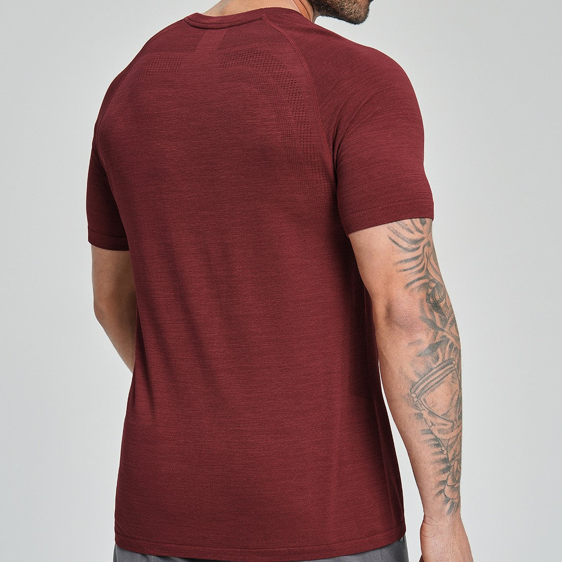 Men's Seamless Quick Dry Short Sleeve Training Shirt-thumbmail-11