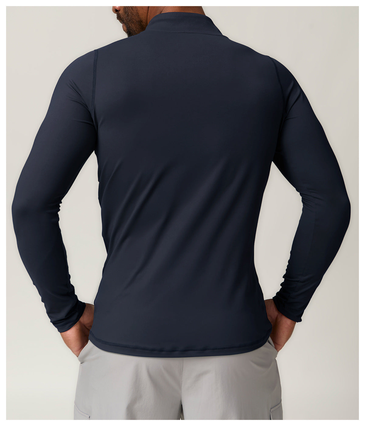 Men's 1/4 Zip Long Sleeve Quick Dry Performance Shirt-thumbmail-16