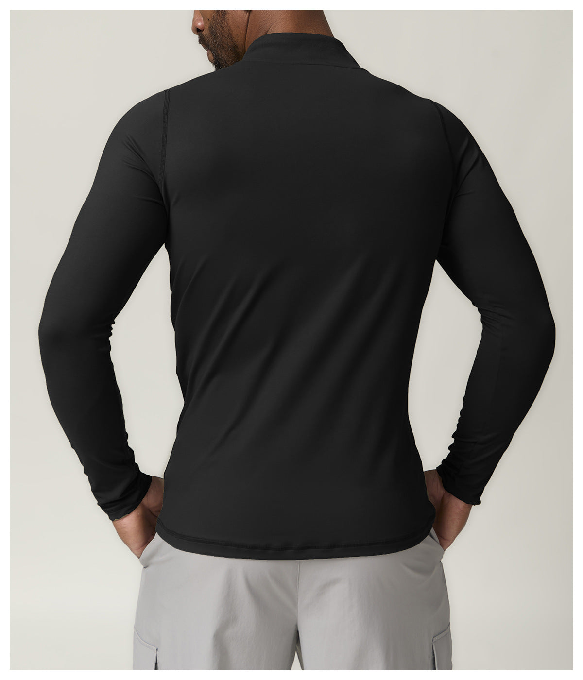 Men's 1/4 Zip Long Sleeve Quick Dry Performance Shirt-thumbmail-23