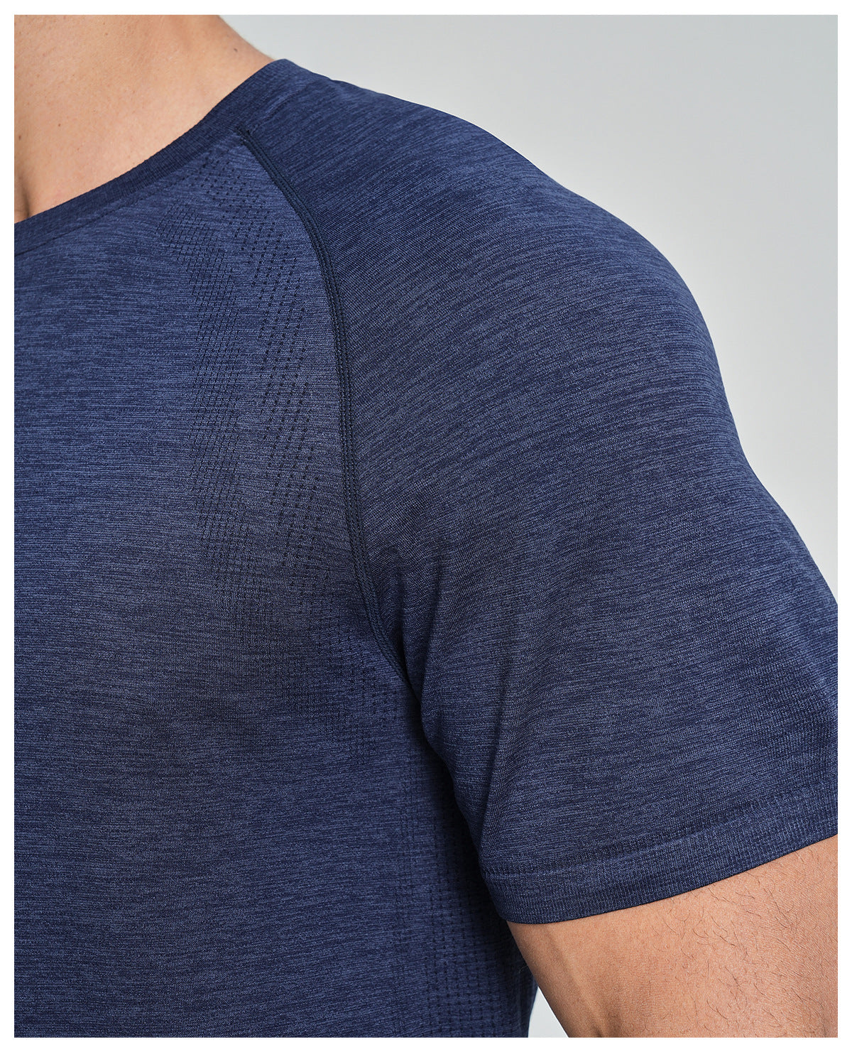 Men's Seamless Quick Dry Short Sleeve Training Shirt-thumbmail-23