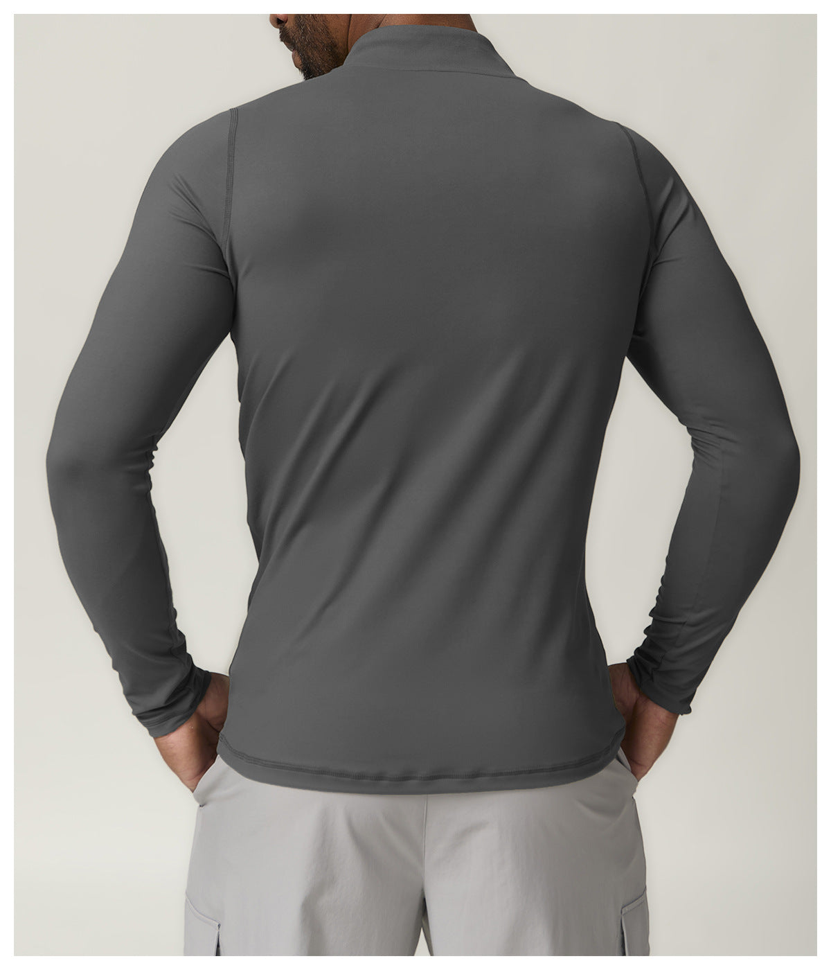 Men's 1/4 Zip Long Sleeve Quick Dry Performance Shirt-thumbmail-27