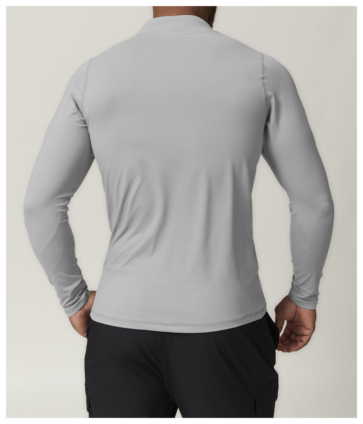 Men's 1/4 Zip Long Sleeve Quick Dry Performance Shirt-thumbmail-31