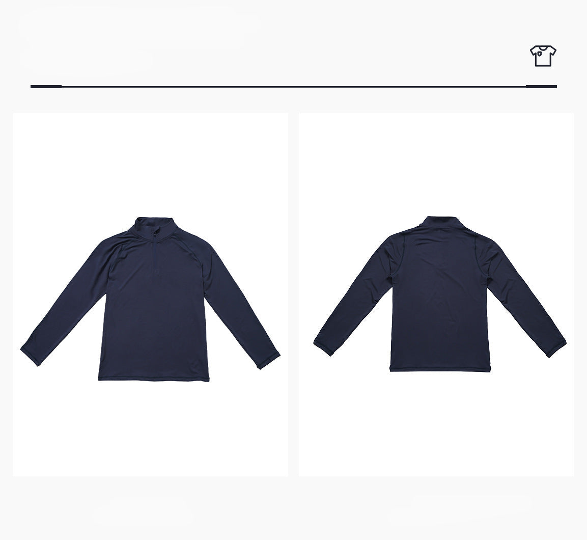 Men's 1/4 Zip Long Sleeve Quick Dry Performance Shirt-thumbmail-37