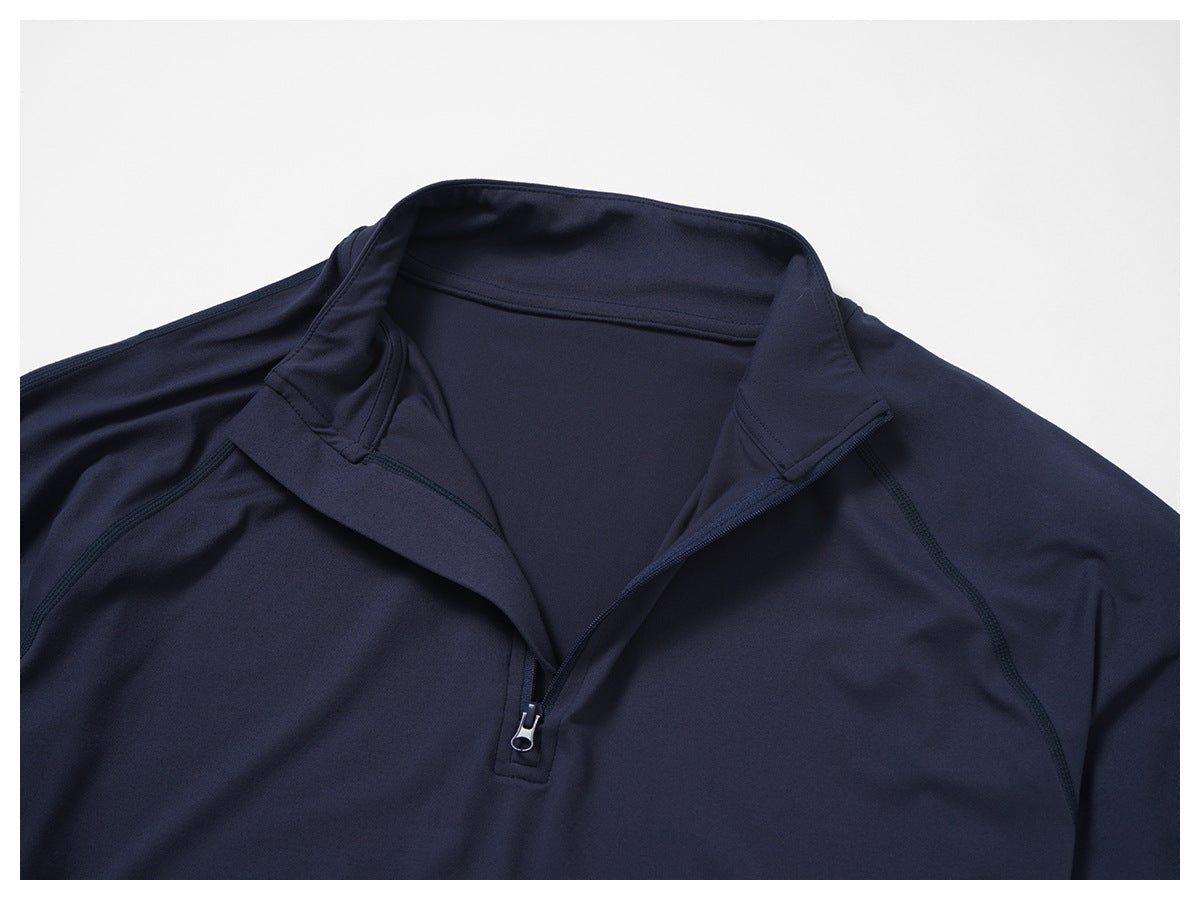 Men's 1/4 Zip Long Sleeve Quick Dry Performance Shirt-thumbmail-40