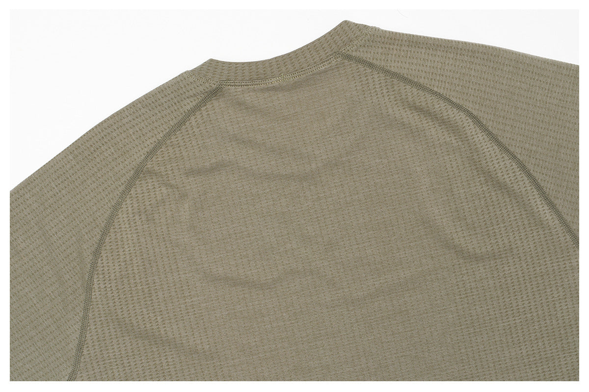 Men's Seamless Short Sleeve Muscle Fit Workout T-Shirt-thumbmail-41