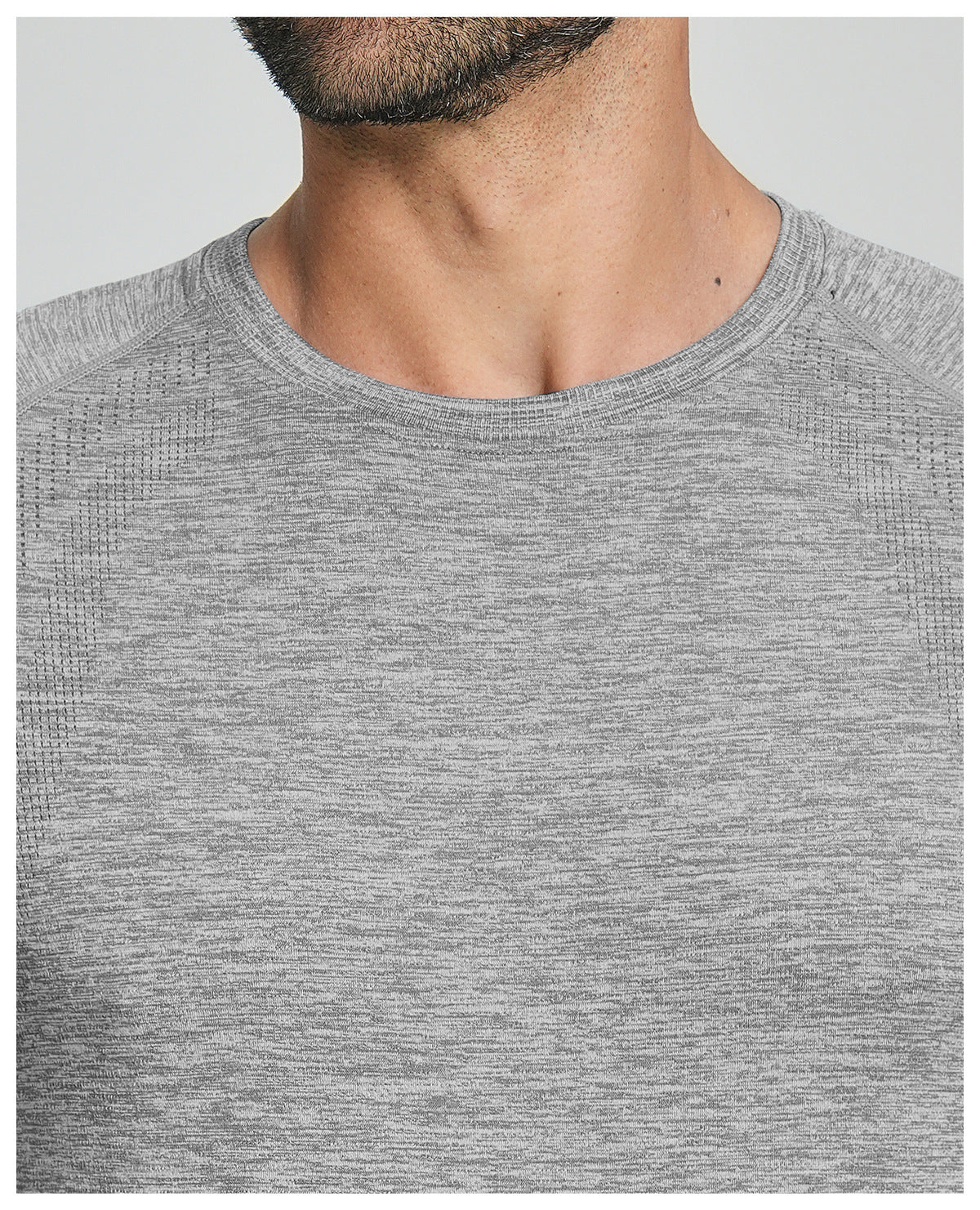 Men's Seamless Quick Dry Short Sleeve Training Shirt-thumbmail-39
