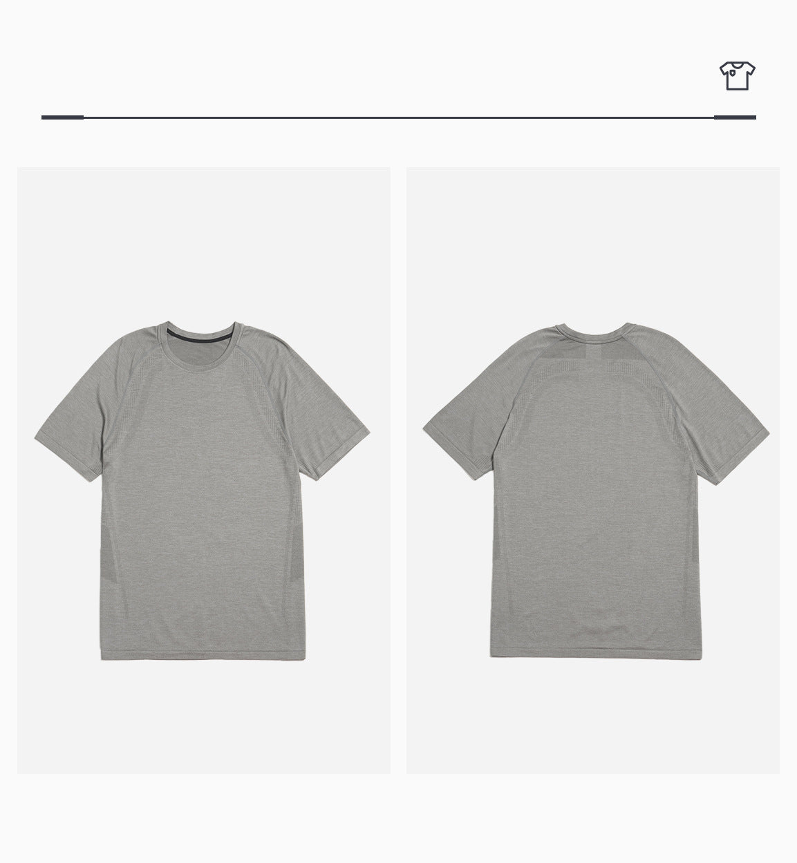 Men's Seamless Quick Dry Short Sleeve Training Shirt-thumbmail-44