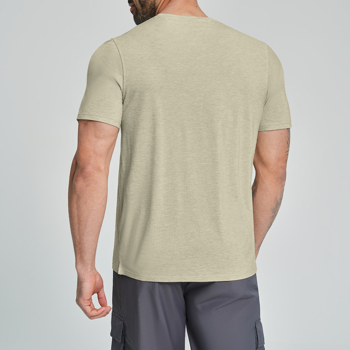Men's Merino Wool Blend Short Sleeve Athletic T-Shirt-thumbmail-11