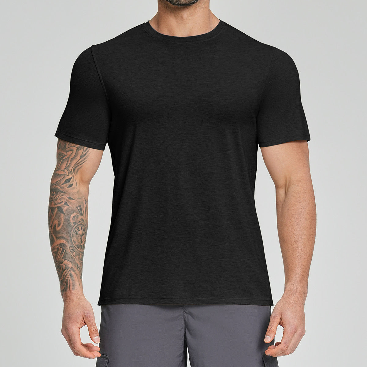 Men's Merino Wool Blend Short Sleeve Athletic T-Shirt-thumbmail-14