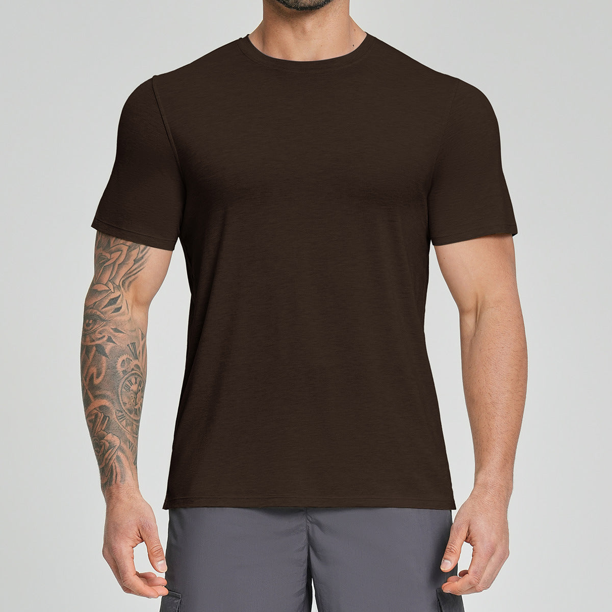 Men's Merino Wool Blend Short Sleeve Athletic T-Shirt-thumbmail-16