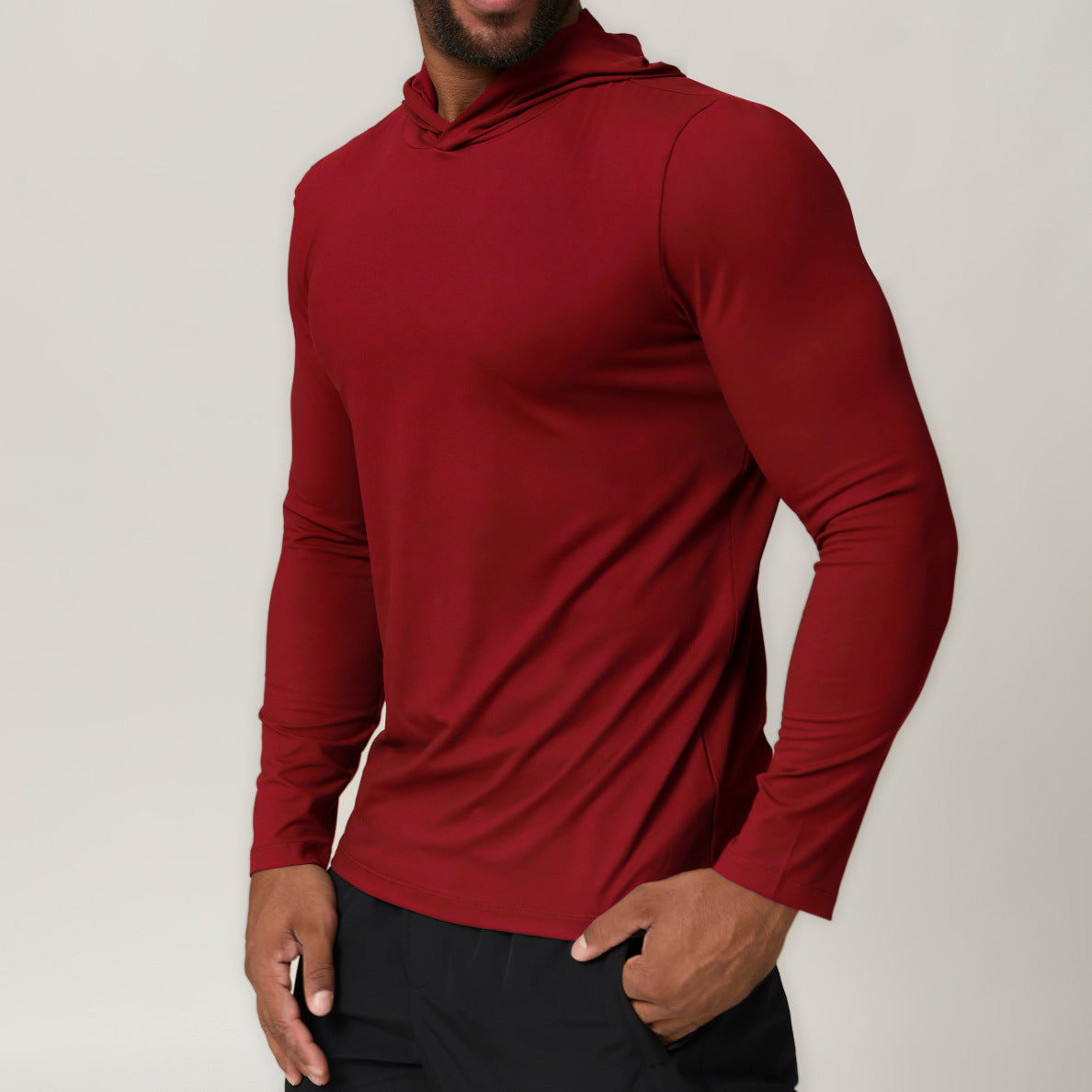 Men's Long Sleeve Quick Dry Performance Hoodie Top-thumbmail-8