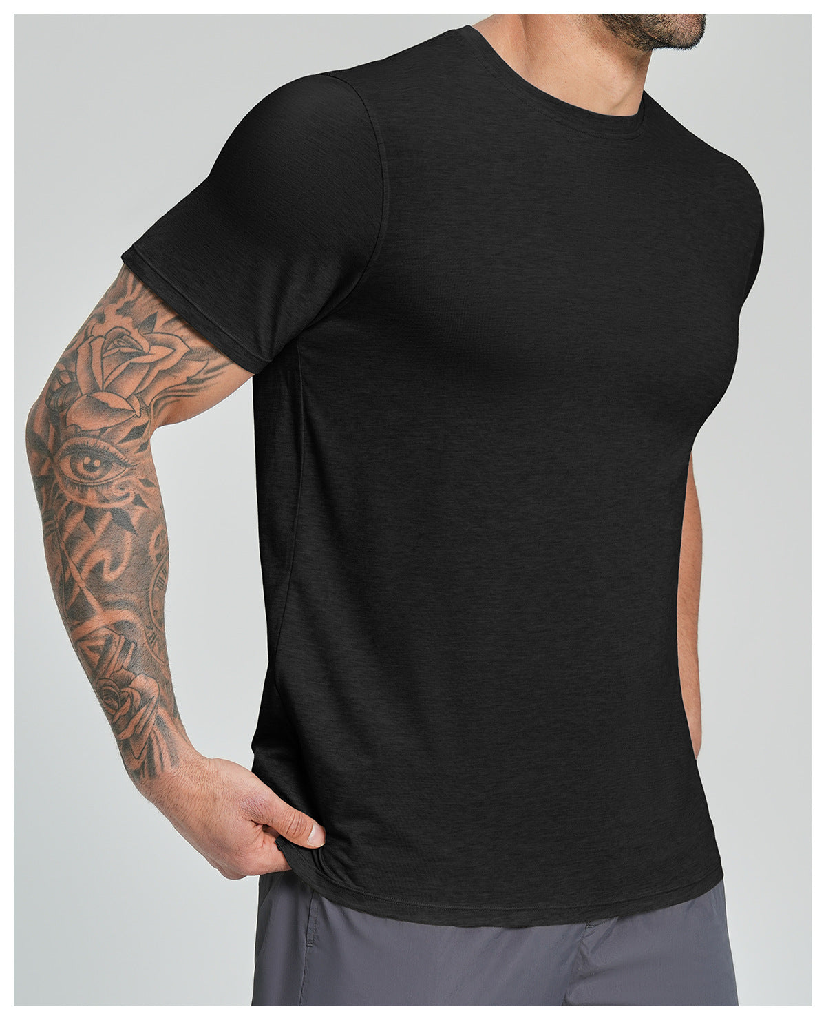 Men's Merino Wool Blend Short Sleeve Athletic T-Shirt-thumbmail-20