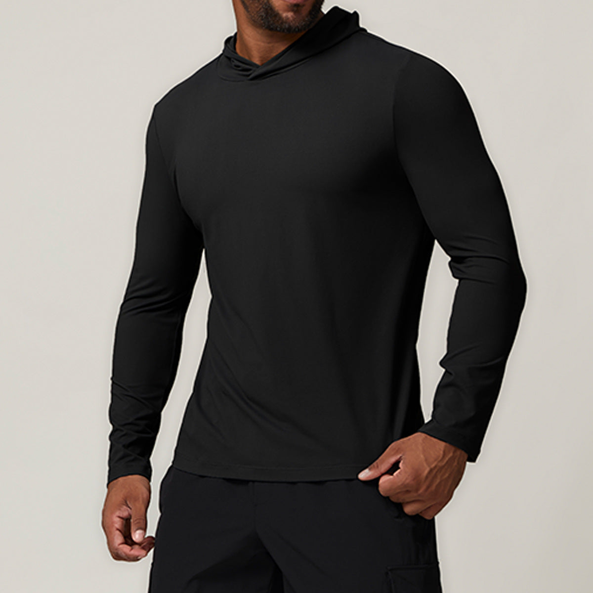 Men's Long Sleeve Quick Dry Performance Hoodie Top-thumbmail-12