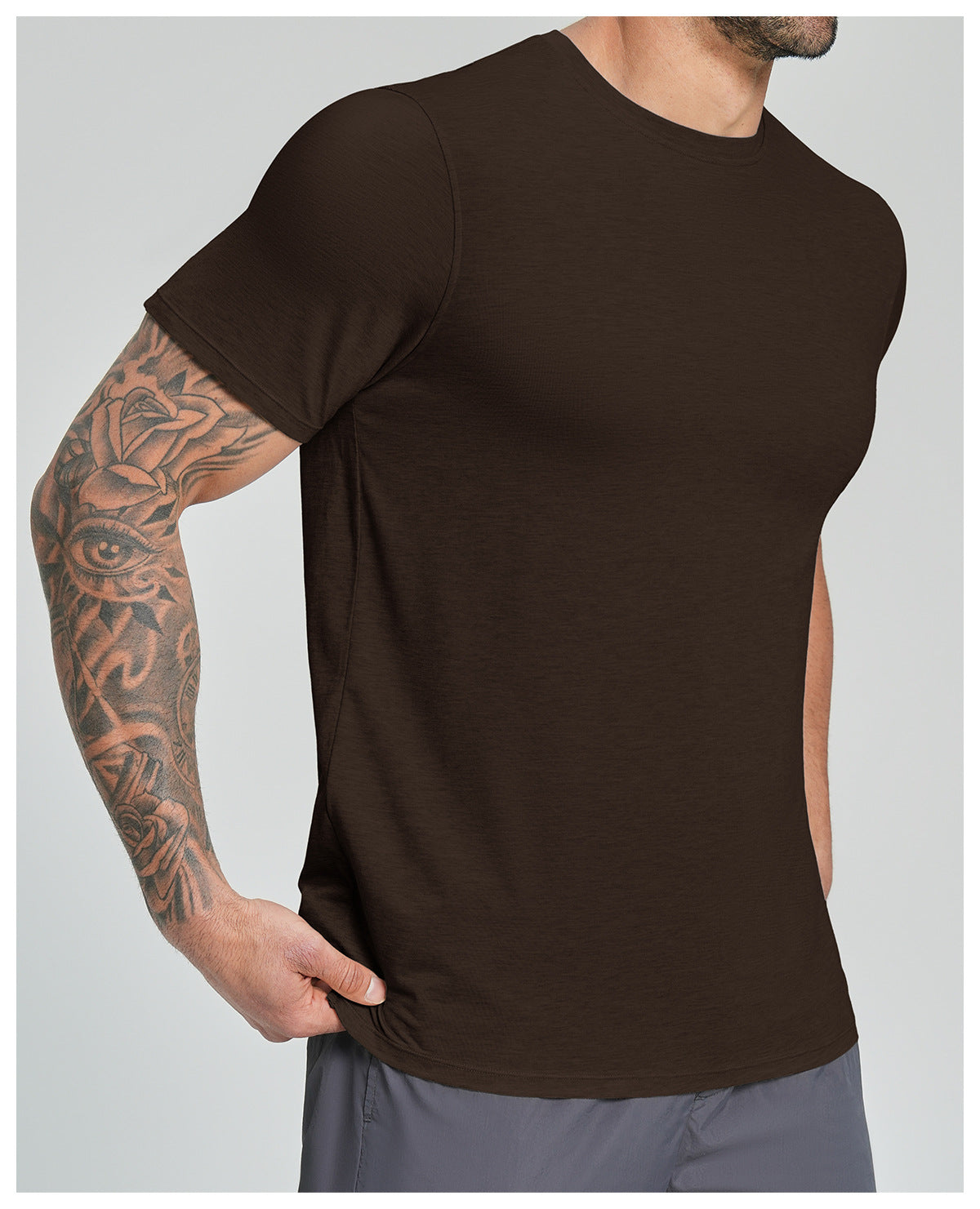 Men's Merino Wool Blend Short Sleeve Athletic T-Shirt-thumbmail-25