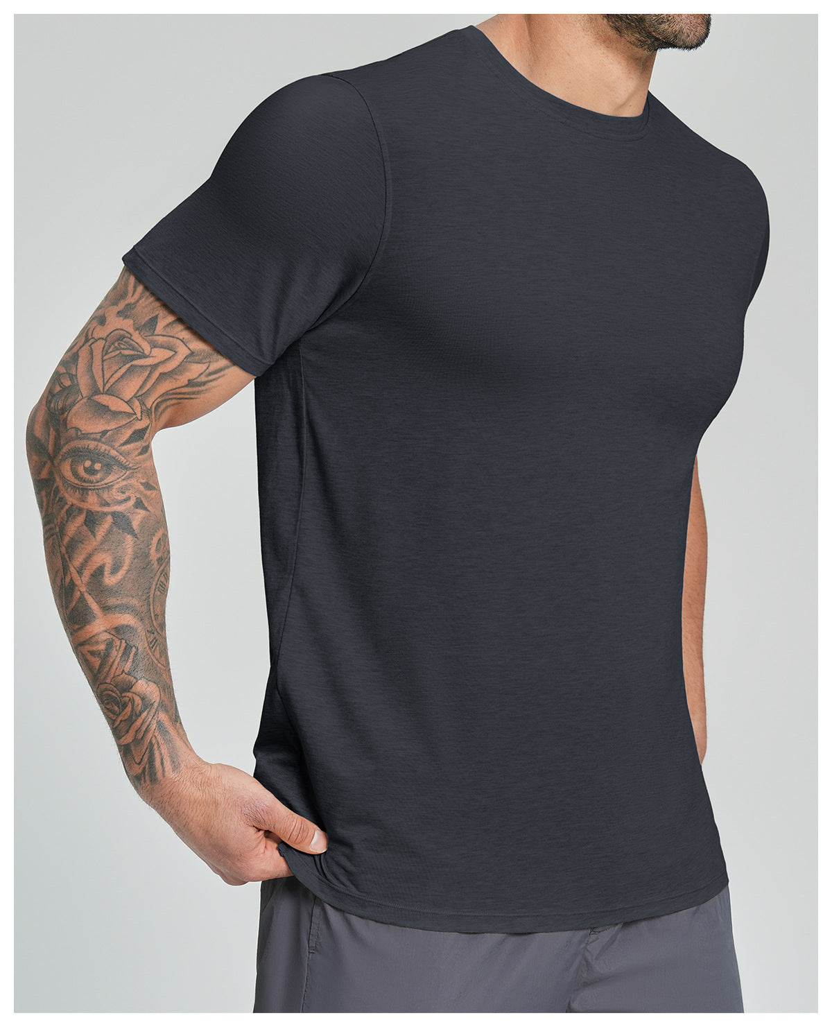 Men's Merino Wool Blend Short Sleeve Athletic T-Shirt-thumbmail-30