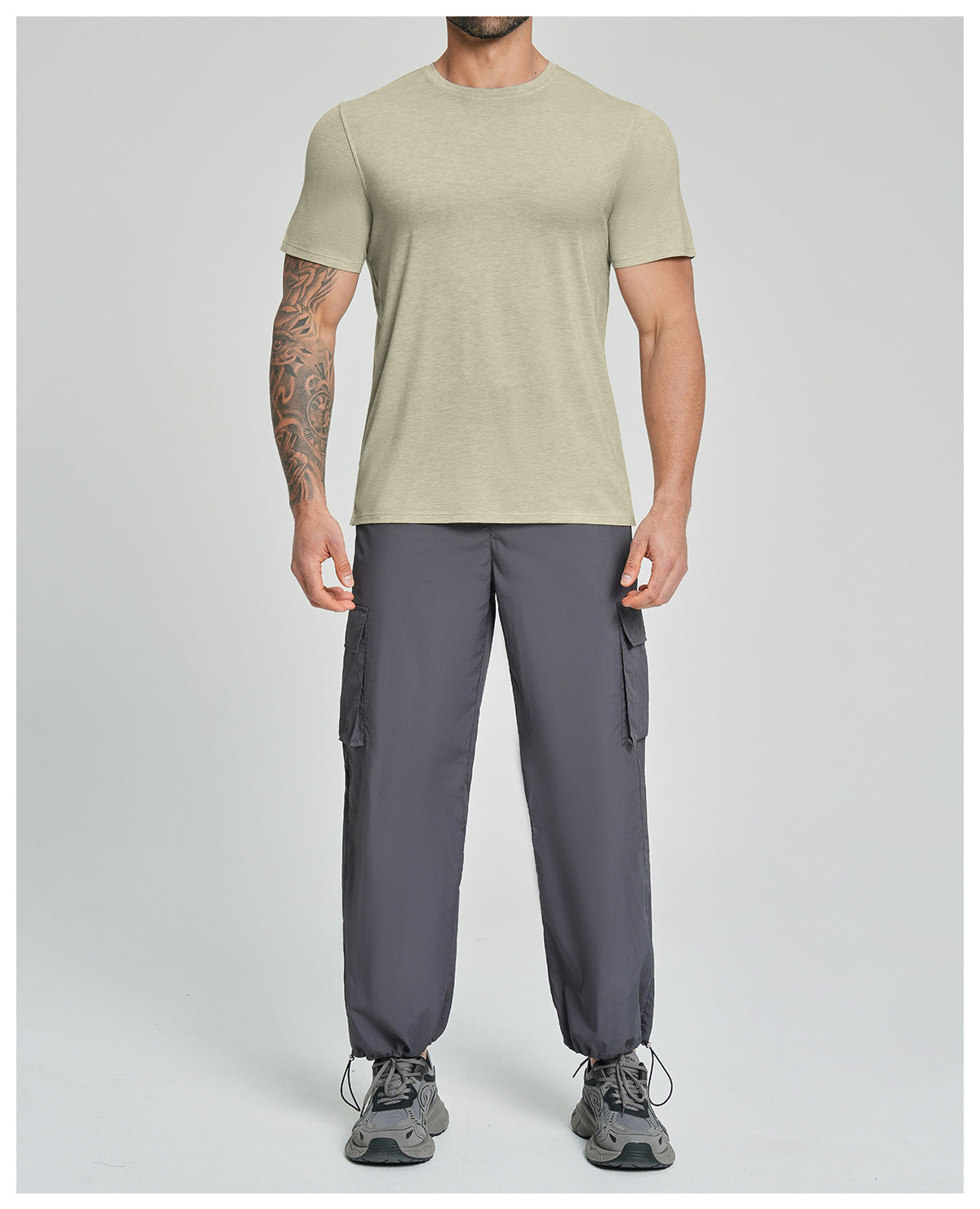 Men's Merino Wool Blend Short Sleeve Athletic T-Shirt-thumbmail-33