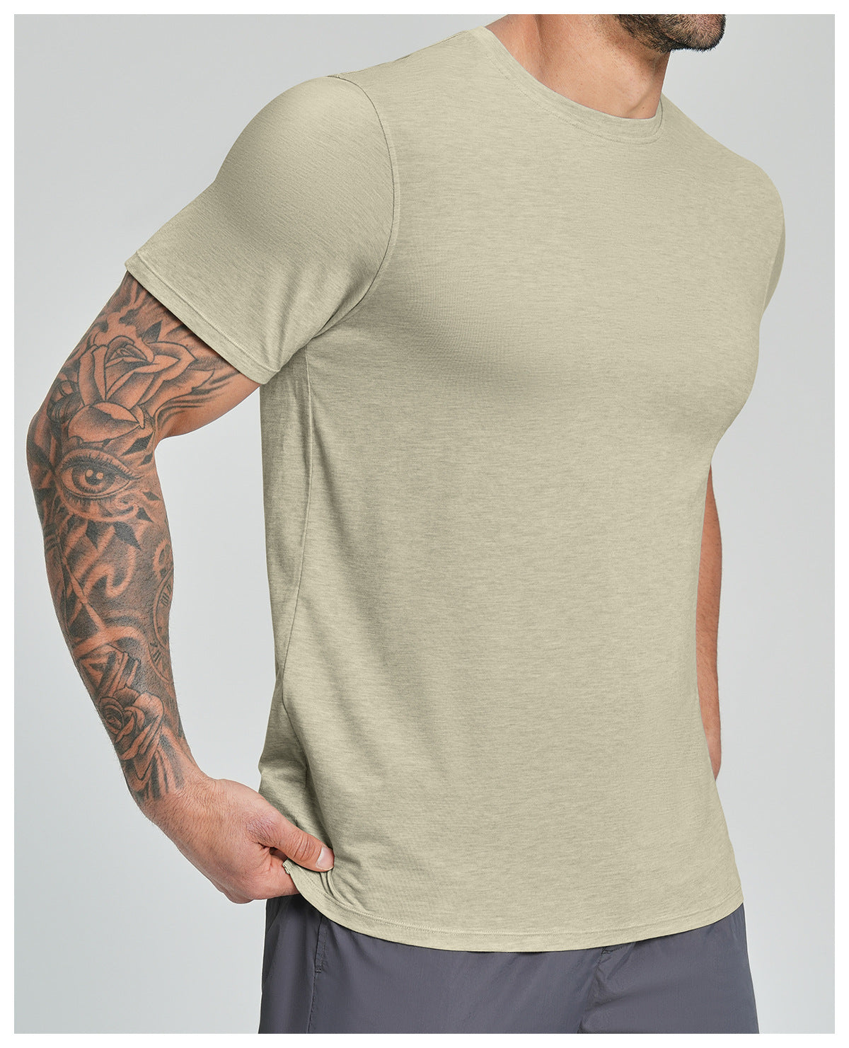 Men's Merino Wool Blend Short Sleeve Athletic T-Shirt-thumbmail-35