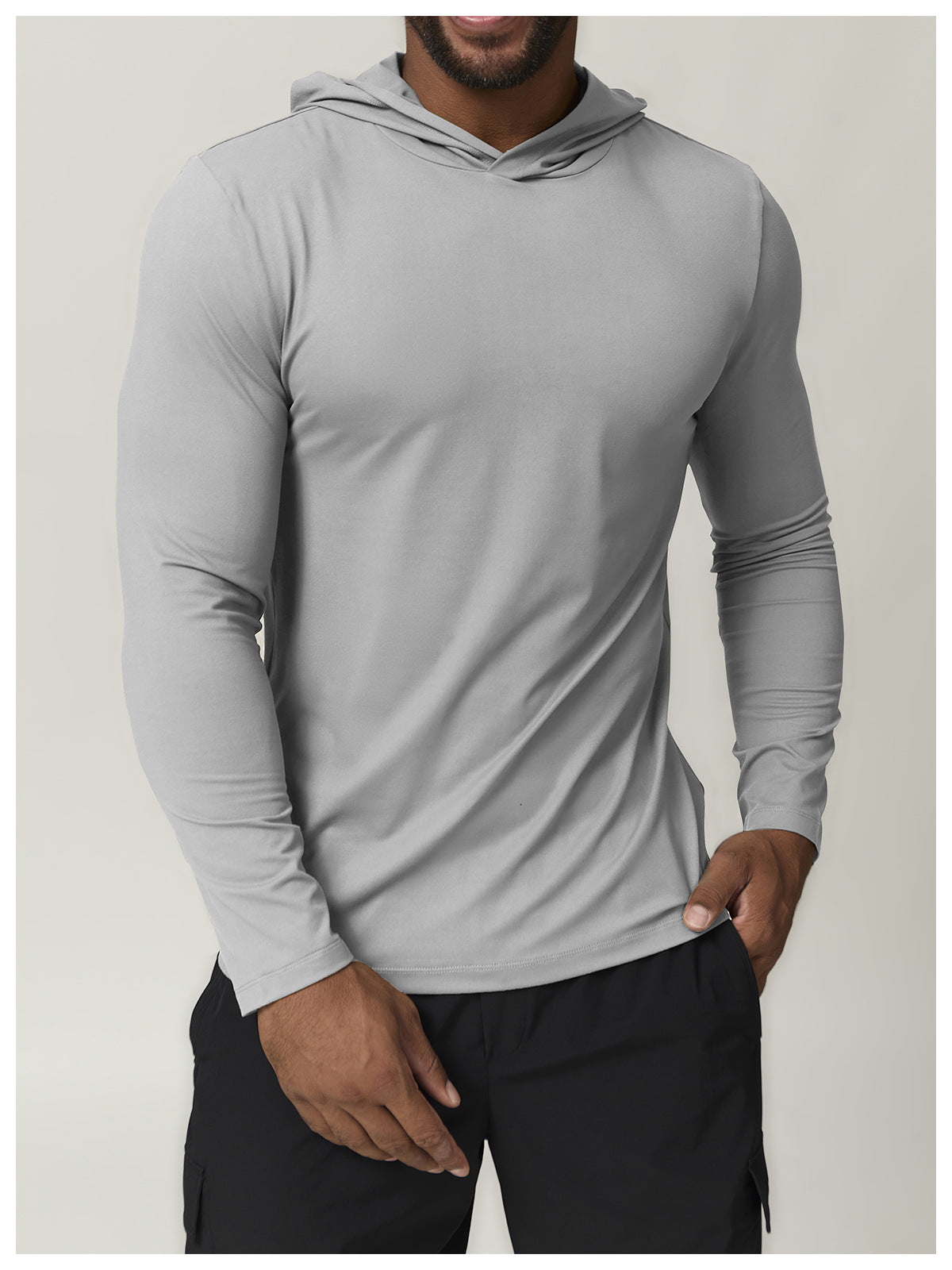 Men's Long Sleeve Quick Dry Performance Hoodie Top-thumbmail-4