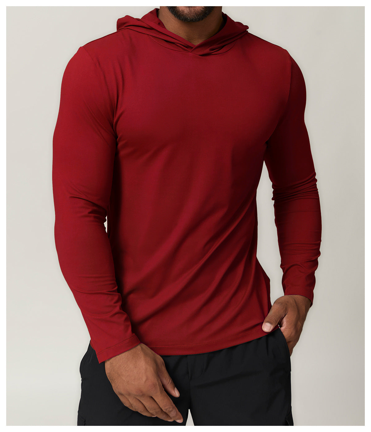 Men's Long Sleeve Quick Dry Performance Hoodie Top-thumbmail-34