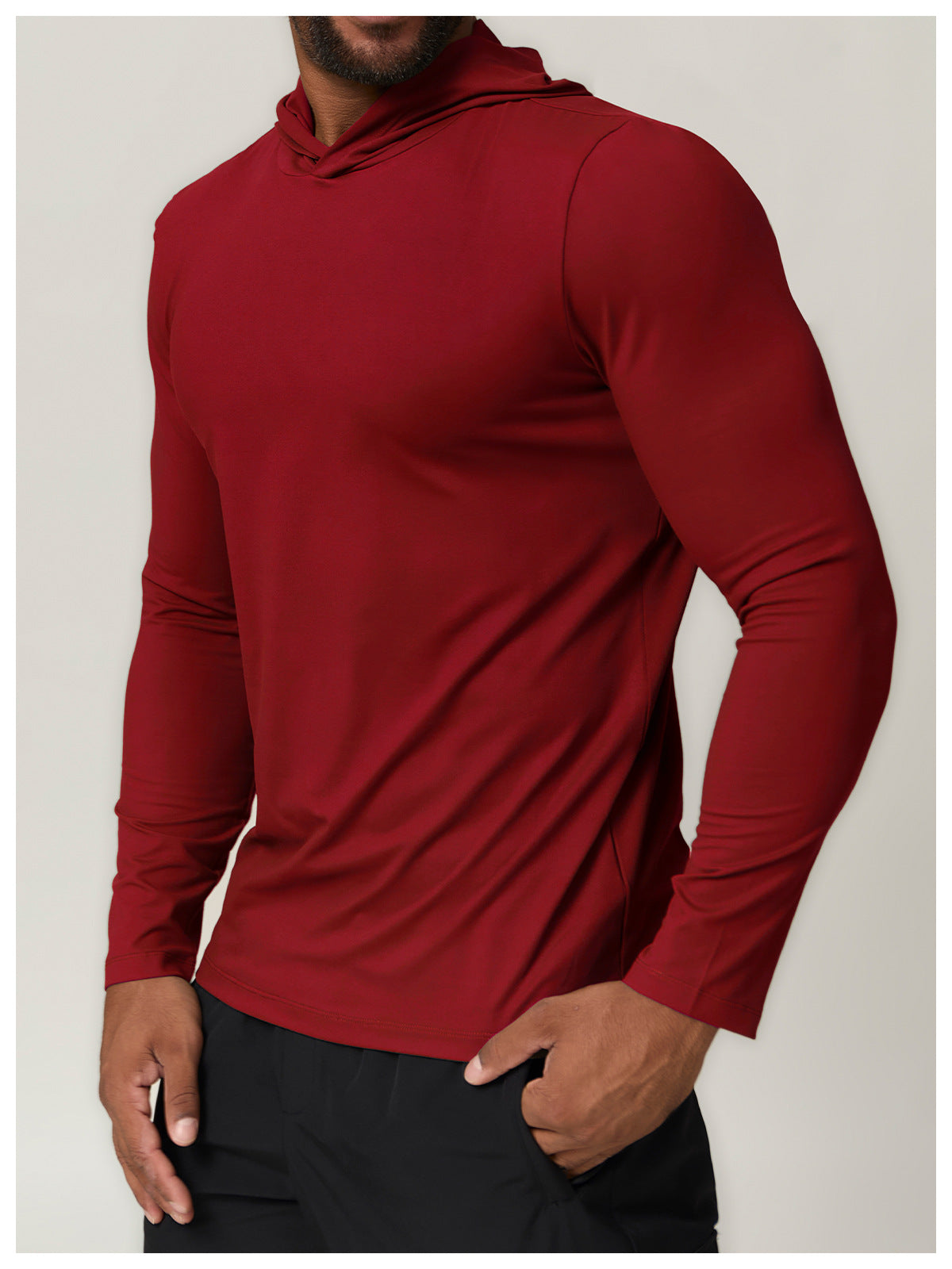 Men's Long Sleeve Quick Dry Performance Hoodie Top-thumbmail-36