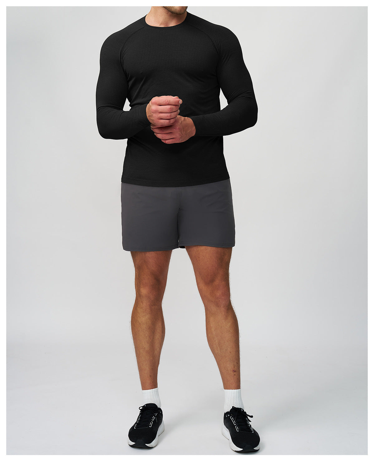Men's Seamless Quick Dry Long Sleeve Training Shirt-thumbmail-17