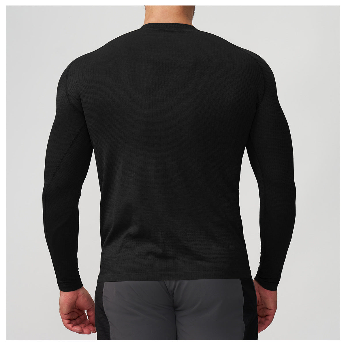 Men's Seamless Quick Dry Long Sleeve Training Shirt-thumbmail-19