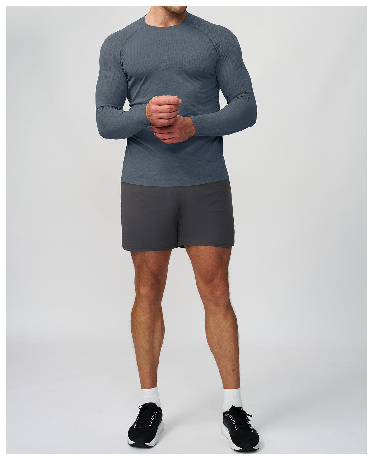 Men's Seamless Quick Dry Long Sleeve Training Shirt-thumbmail-21