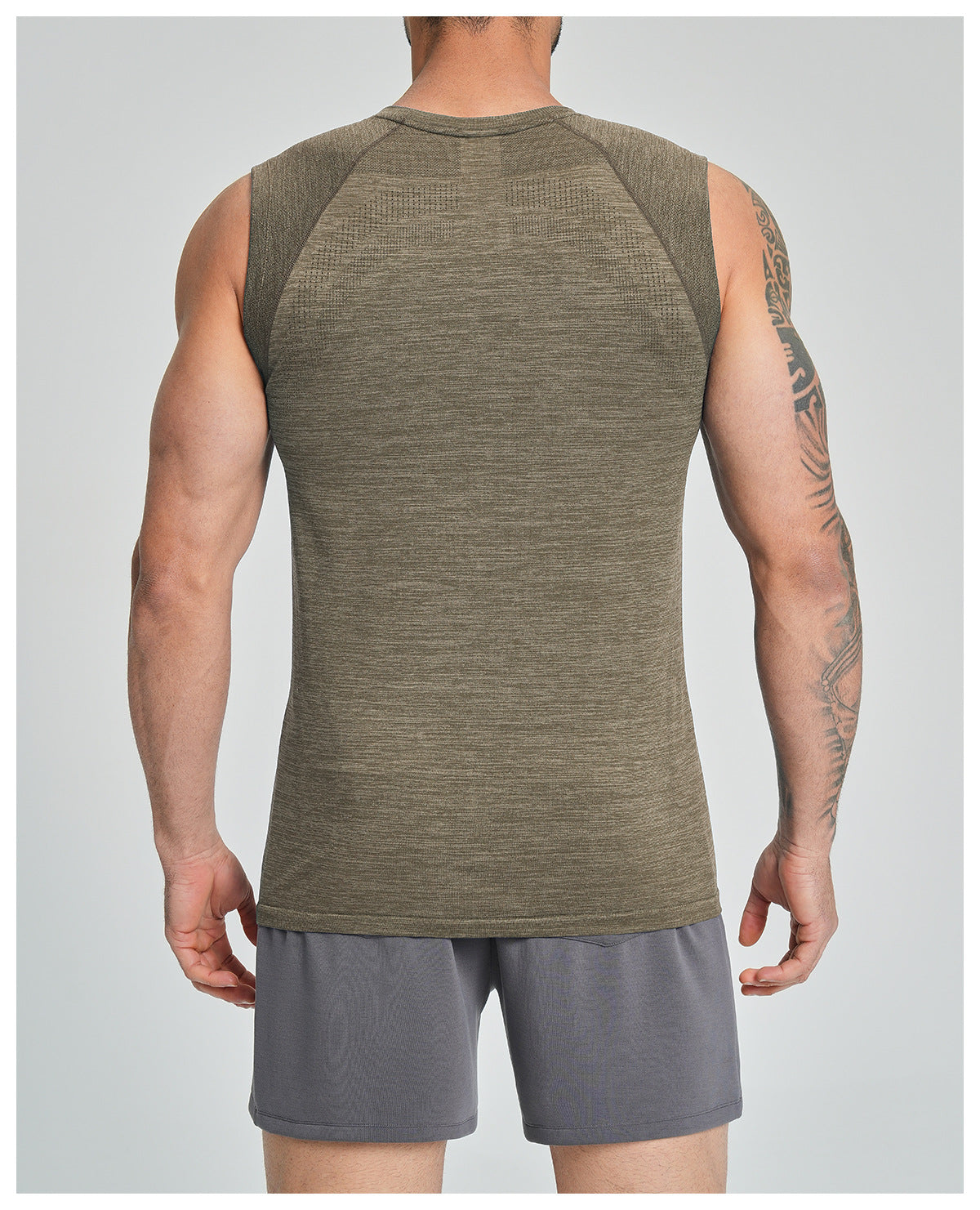 Men's Seamless Sleeveless Quick Dry Workout Tank-thumbmail-18