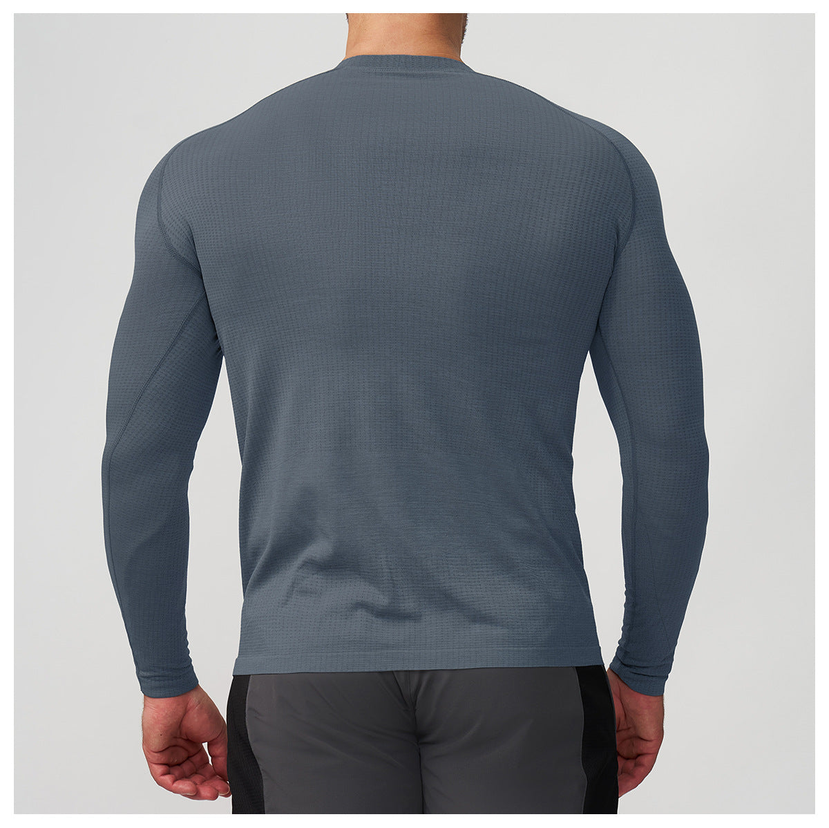 Men's Seamless Quick Dry Long Sleeve Training Shirt-thumbmail-22