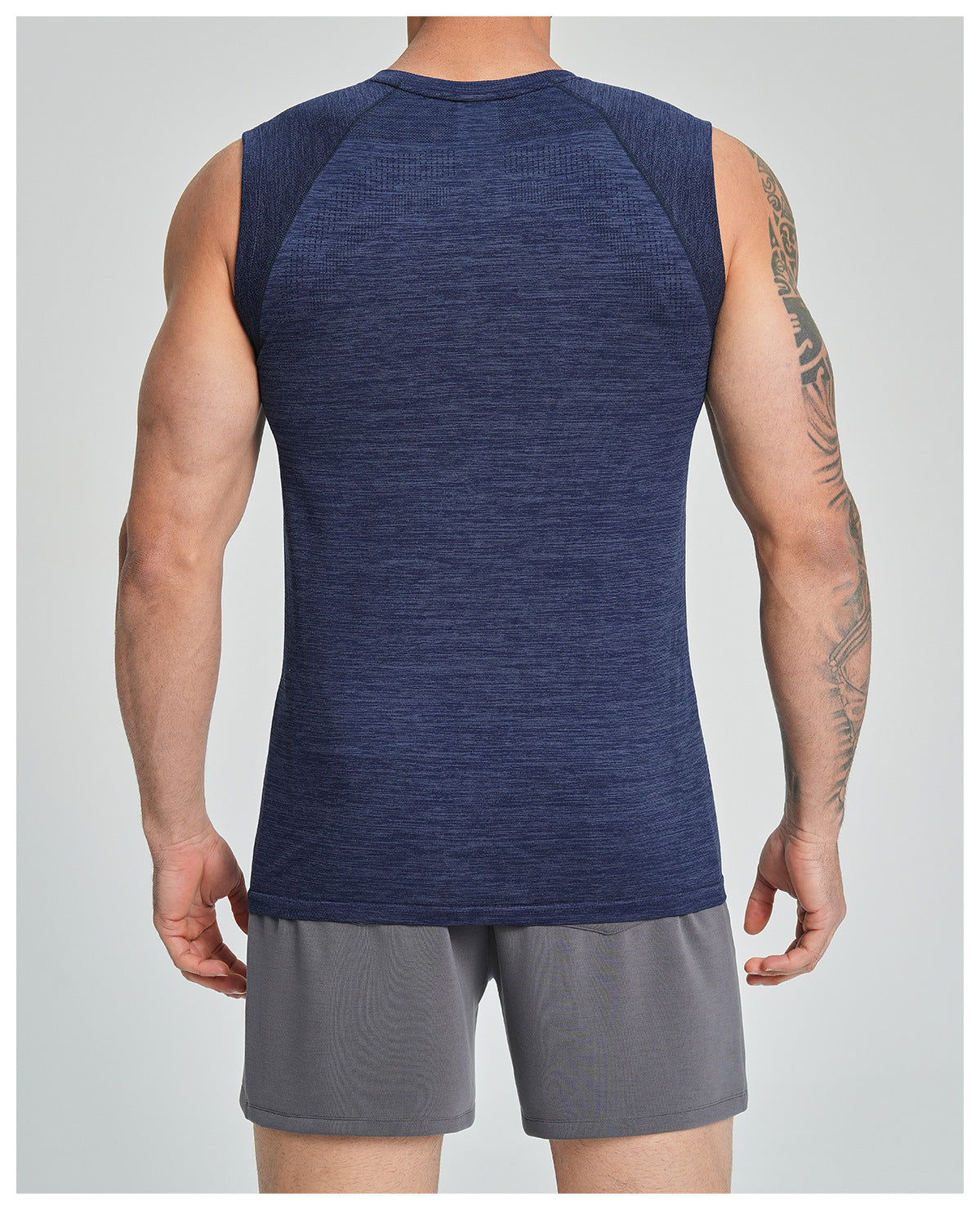 Men's Seamless Sleeveless Quick Dry Workout Tank-thumbmail-21