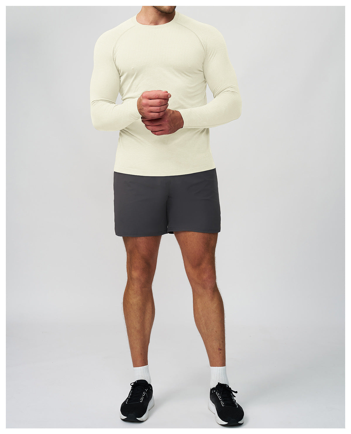 Men's Seamless Quick Dry Long Sleeve Training Shirt-thumbmail-26