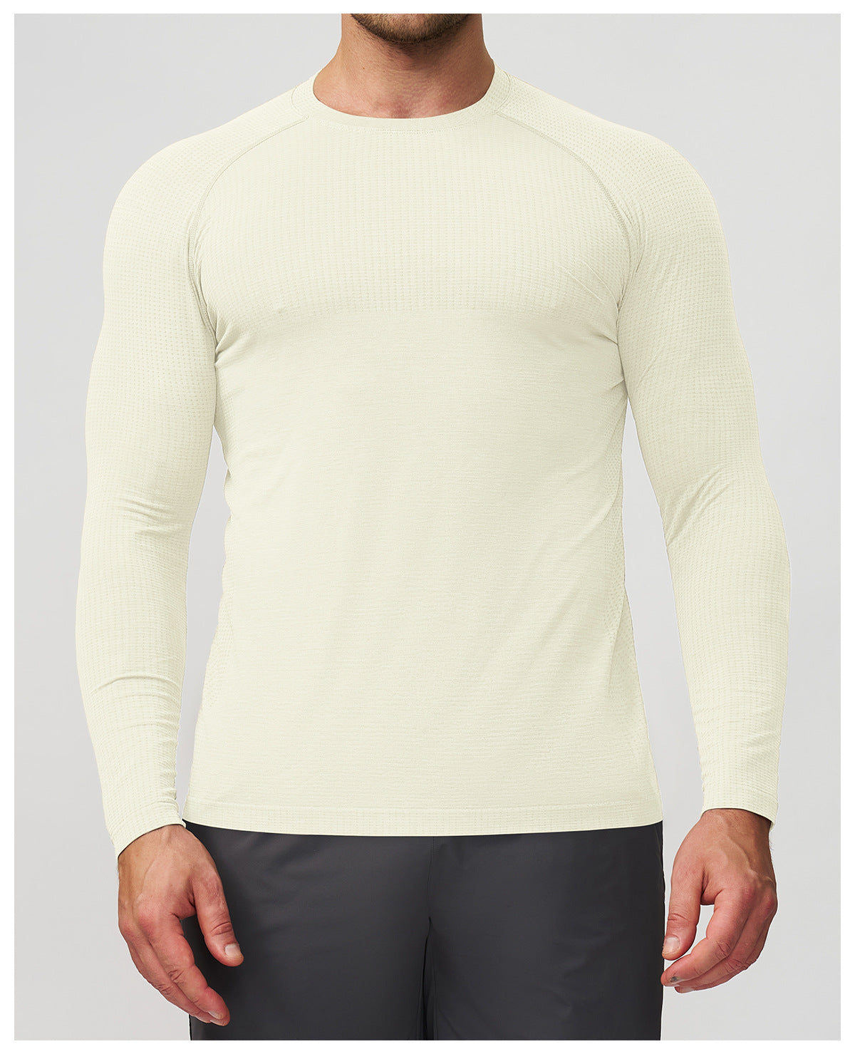 Men's Seamless Quick Dry Long Sleeve Training Shirt-thumbmail-27