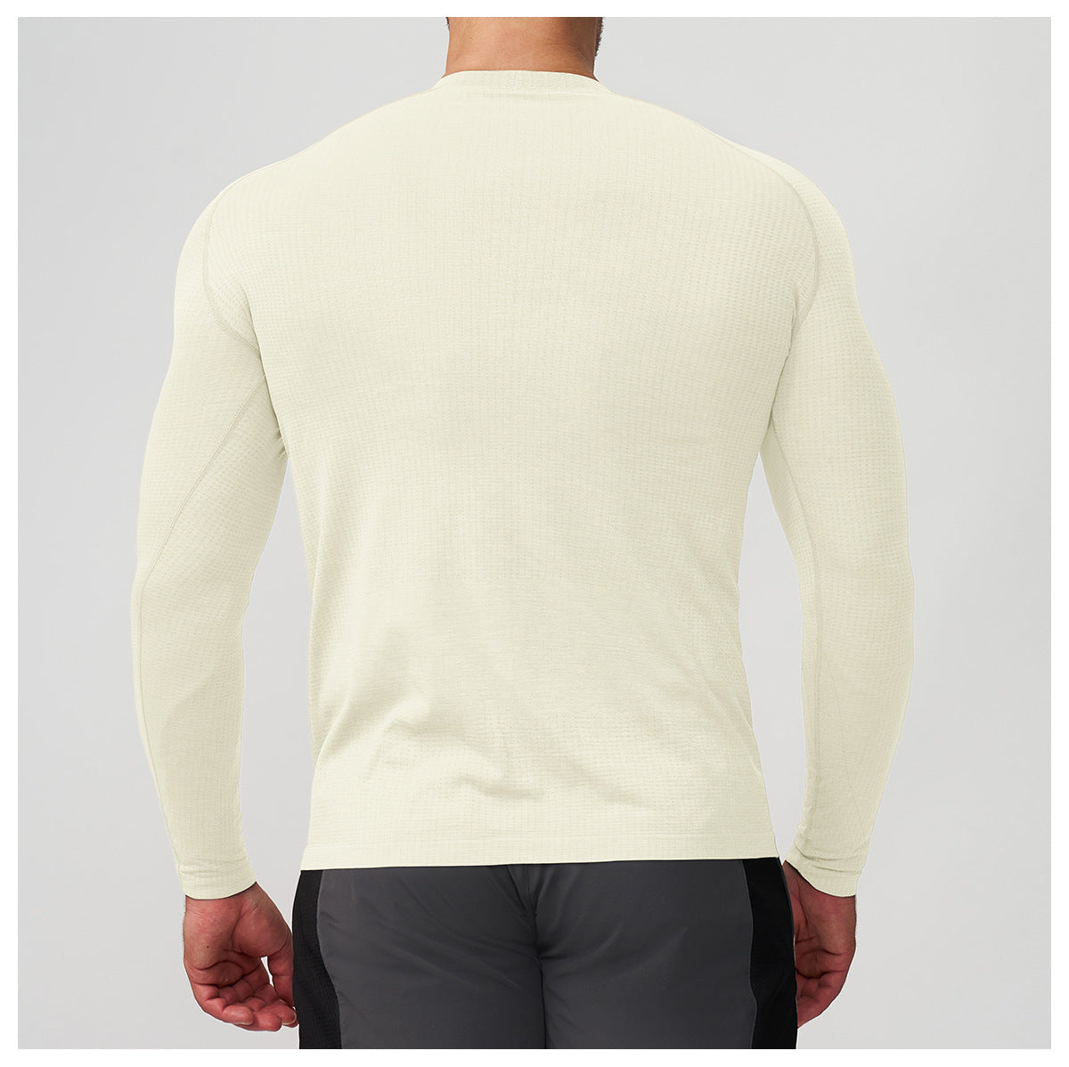 Men's Seamless Quick Dry Long Sleeve Training Shirt-thumbmail-28