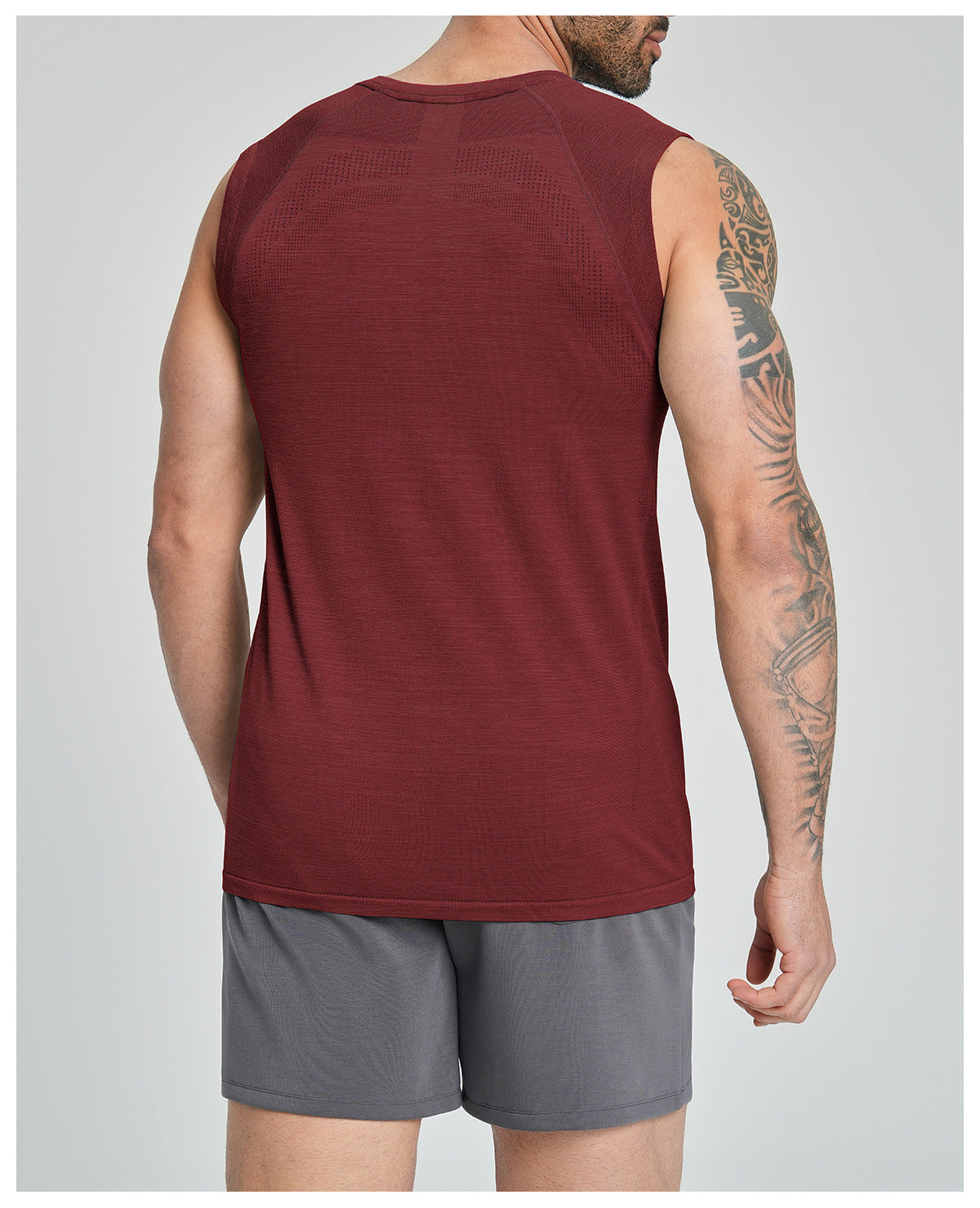 Men's Seamless Sleeveless Quick Dry Workout Tank-thumbmail-27