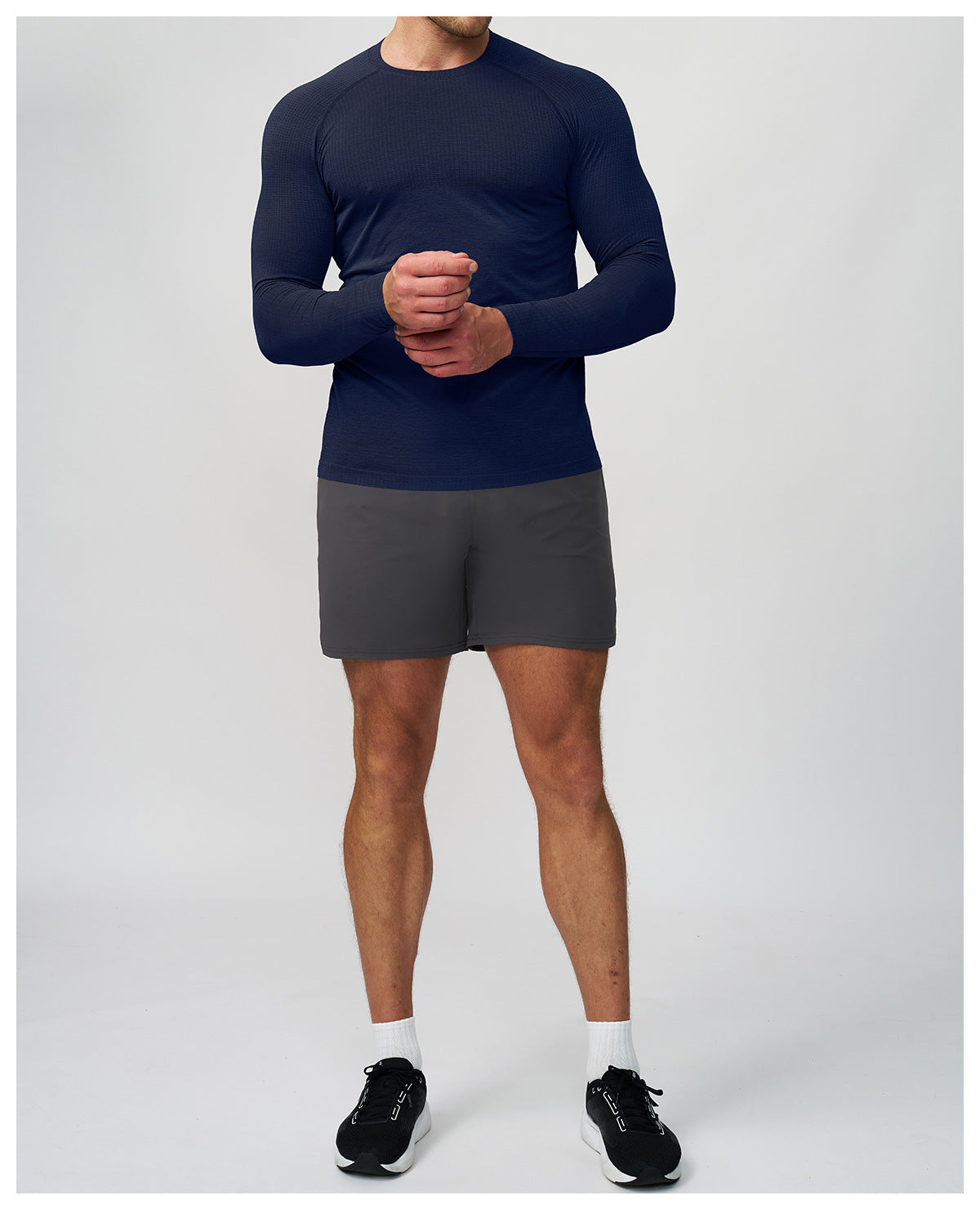 Men's Seamless Quick Dry Long Sleeve Training Shirt-thumbmail-30